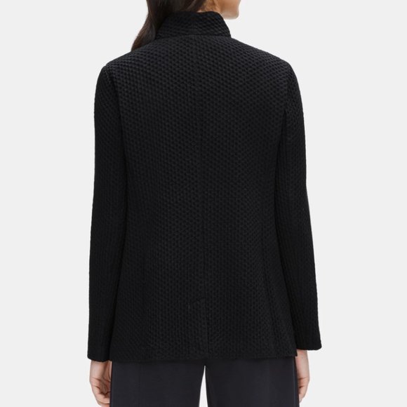 Eileen Fisher Tencel & Organic Cotton Honeycomb Shaped Jacket sz S - Picture 2 of 16